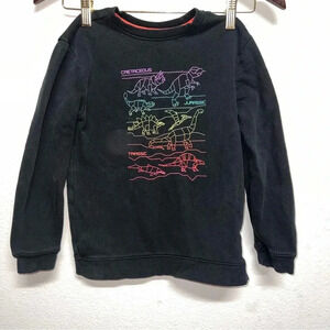 Cat & Jack Boy Dinosaur Sweater Black Multicolor Size XS (6/7)